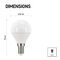 LED žiarovka Classic Mini Globe 5W E14 neutrálna biela