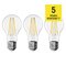 LED žiarovka Filament A60 A CLASS/ E27 / 5 W (75 W) / 1 060 lm / teplá biela