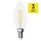 LED žiarovka Filament sviečka / E14 / 3,4 W (40 W) / 470 lm / Teplá biela