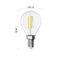 LED žiarovka Filament Mini Globe / E14 / 5,9 W (60 W) / 806 lm / Teplá biela