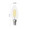 LED žiarovka Filament sviečka A CLASS/ E14 / 3,8 W (60 W) / 806 lm / Teplá biela