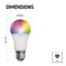 LED žiarovka GoSmart A60 / E27 / 11 W (75 W) / 1 050 lm / RGB / stmievateľná / WiFi