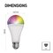 LED žiarovka GoSmart A65 / E27 / 14 W (94 W) / 1 400 lm / RGB / stmievateľná / WiFi